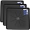 American Built Pro Washing Machine Pan, 30 in x 28 in Plastic Black Undrilled wDrain Hose Adapter, 3PK WMSP-BUnd P3 - alternate 1
